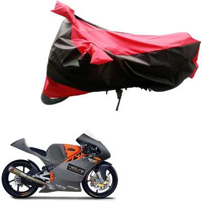 Ak Automotive Two Wheeler Cover for Honda(Dream, Black, Red)