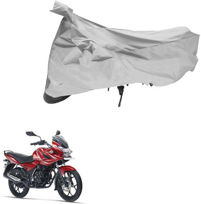 AutoVision Two Wheeler Cover for Bajaj(Discover 150 f, Silver)