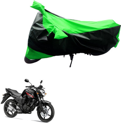 Ak Automotive Two Wheeler Cover for Yamaha(FZ, Black, Green)