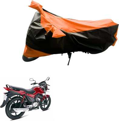 Ak Automotive Two Wheeler Cover for Mahindra(Stallio, Black, Orange)