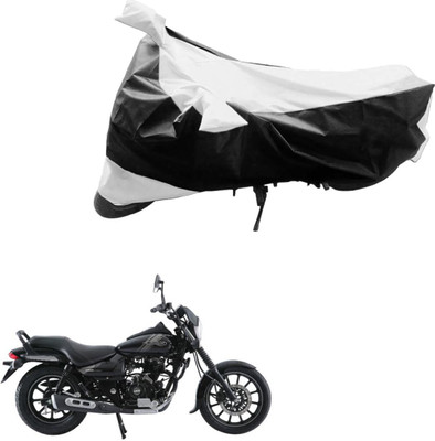 PRIMEAUTOZ Two Wheeler Cover for Bajaj(Black, Silver)
