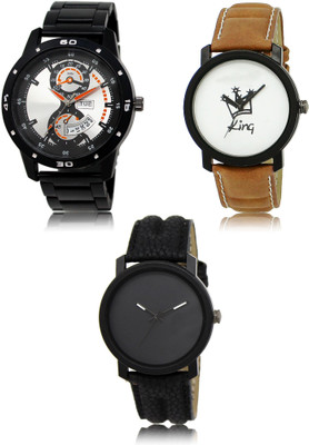 SWIFFIN New latest Designer Combo of 3 Analog Watch  - For Men