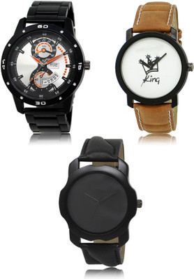 SWIFFIN New latest Designer Combo of 3 Analog Watch  - For Men