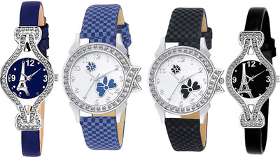 Heeva 16127-Most Selling 4 Pice Wist Watch Analog Watch For Girl For-Women 4 Pice Combo Analog Watch - For Women