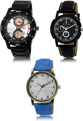 REMIXON New latest Designer Combo of 3 Analog Watch  - For Men