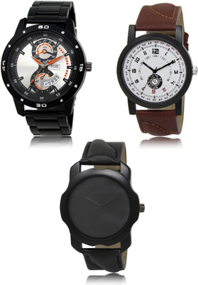 SWIFFIN New latest Designer Combo of 3 Analog Watch  - For Men