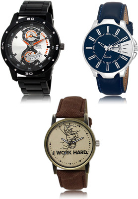 SWIFFIN New latest Designer Combo of 3 Analog Watch  - For Men