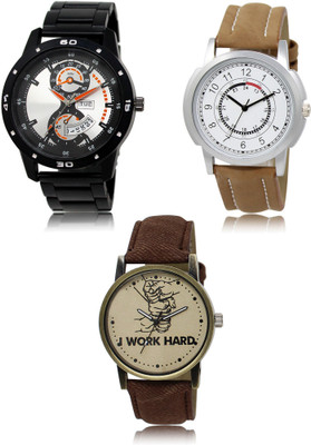 SWIFFIN New latest Designer Combo of 3 Analog Watch  - For Men