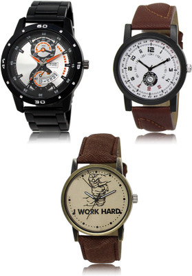FERRIZZO New latest Designer Combo of 3 Analog Watch  - For Men