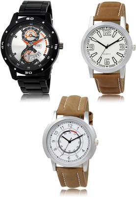 SWIFFIN New latest Designer Combo of 3 Analog Watch  - For Men