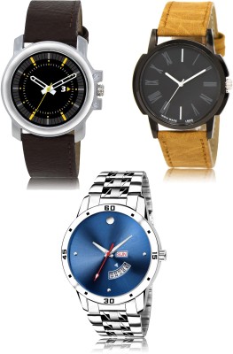 SWIFFIN New latest Designer Combo of 3 Analog Watch  - For Men