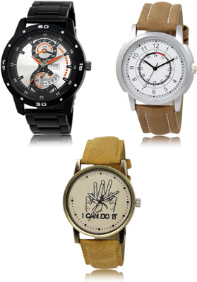FERRIZZO New latest Designer Combo of 3 Analog Watch  - For Men