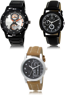 SWIFFIN New latest Designer Combo of 3 Analog Watch  - For Men