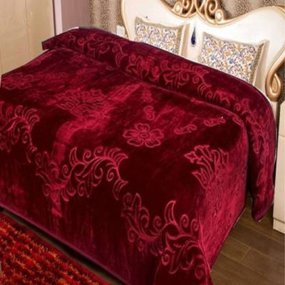 Swikon star Floral Double Mink Blanket for  Heavy Winter(Polyester, Multicolor)
