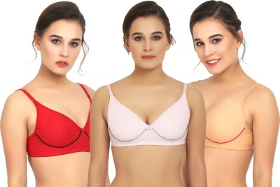 In Beauty Premium Women Push-up Non Padded Bra(Multicolor)