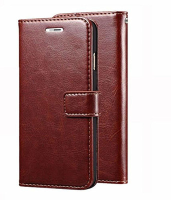 Cellshop Flip Cover for Vivo Y95(Brown, Cases with Holder)