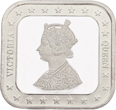 LVA CREATIONS 10 gram/gm silver coin Bis Hallmark 999 fine silver . 10 GM queen victoria for gift in happy birthday & happy anniversary.Festive gift pack for pooja & Dhanteras diwali. S 999 10 g Silver Bar