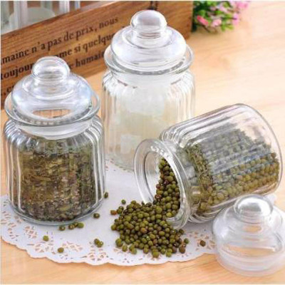 Qianli Glass Grocery Container  - 300 ml, 300 ml, 300 ml(Pack of 3, Clear)