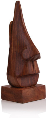 ORTUS 1 Compartments Wood Wooden Handmade Nose Shape Specs, Sunglass Holder Rosewood Specs Holder(Brown)