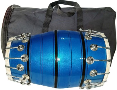 GT manufacturers Free cover With Dholak 3625 Nut & Bolts Dholak(Blue)