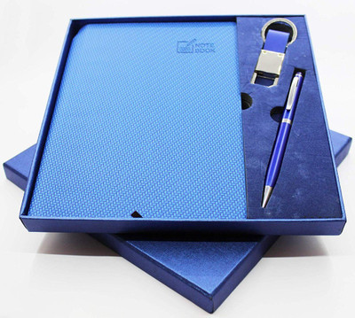 SMART WORLD Gift set B5 Notebook single 150 Pages(Blue, Pack of 3)