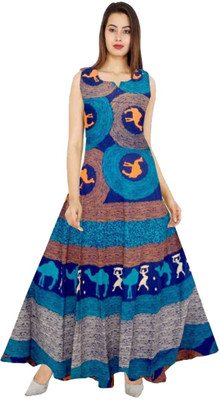 Disha Gallery LIVE Anarkali Gown(Blue)