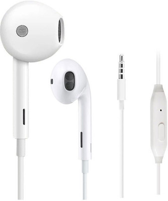 YODNSO Opp__o F9 Pro,F3 Plus,F5 Youth,F1,A71 sound quality Earphone Wired Headset(White, In the Ear)