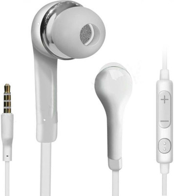 Case Finder YR Earphone Headsets With Mic and Volume Control For Galaxy Galaxy S4 Mini Wired Headset(White, Wireless in the ear)