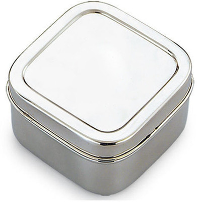 Prateek Kitchenware Mirror Finish Stainless Steel Portion Control Food Container/Lunch Box/Tiffin (300 ml) Pack of 1 1 Containers Lunch Box(300 ml)