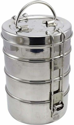 EMPHIRE Stainless Steel Four Compartment Tiffin Box with Lid, Silver- 1500 ml 4 Containers Lunch Box(1500 ml)