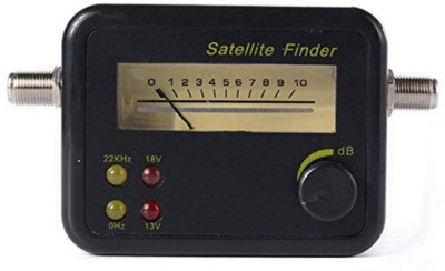 Creative Tech Multimeter 4 LED Lights Compass Satellite Finder Meter Analogue Signal Pointer Signal Identifier Satellite Receiver TV Reception System Strength Meter Detector Pointer with Compass DB Meter Dish Antenna Receiver Gain Measuring Instrument Tool for Digital TV Free To Air DTH Any Dish HD