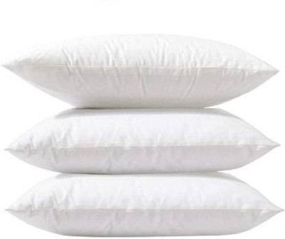 Navi collection Microfibre Solid Sleeping Pillow Pack of 3(White)