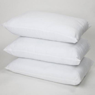 Swikon star Polyester Fibre Solid Sleeping Pillow Pack of 3(White)
