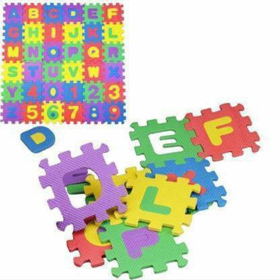 RTW COLLECTIONS Alphabet Eva Foam Puzzle Mat ABC Numbers 0 to 9 Flooring Mat for Kids (36 Pieces)(36 Pieces)