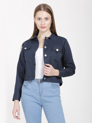 A R J FASHION Full Sleeve Solid Women Denim Jacket