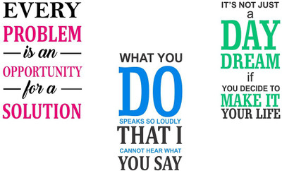 Wallzone 90 cm Quotes Removable Sticker(Pack of 1)
