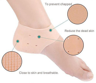 HDCraft Gel Heel Socks for Swelling and Pain Relief, Cushion Support DX-PL-868 Heel Support