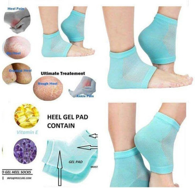 infinity deal jkj35 Heel Protector Insole Cups for Swelling, Pain Relief Insole(Blue)