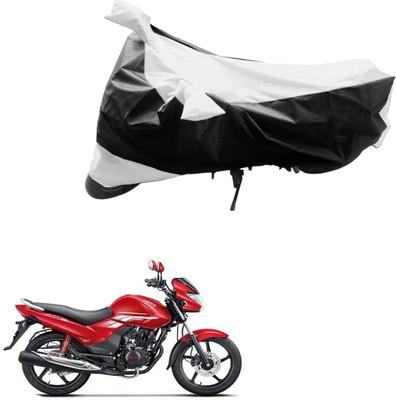 AK Art Two Wheeler Cover for Hero(Achiever, Black, Silver)