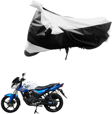 Ak Automotive Two Wheeler Cover for Yamaha(SZ-RR, Black, Silver)