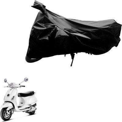 AutoVision Two Wheeler Cover for Piaggio(Vespa LX, Black)