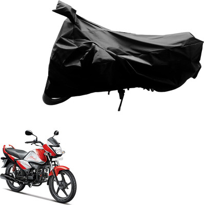 AutoVision Two Wheeler Cover for Hero(Splendor I Smart, Black)