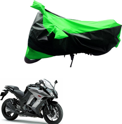 JVG Two Wheeler Cover for Kawasaki(Ninja 1000, Black, Green)