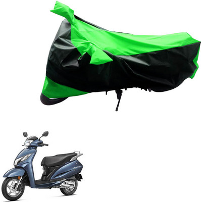 AK Art Two Wheeler Cover for Honda(CD Dawn, Black, Green)