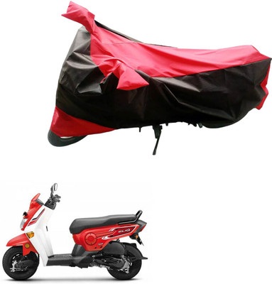 PRIMEAUTOZ Two Wheeler Cover for Hero(Duet, Black, Red)