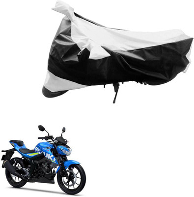 JVG Two Wheeler Cover for Suzuki(GSX, Black, Silver)