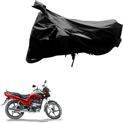 AK Art Two Wheeler Cover for Hero(Passion Plus, Black)