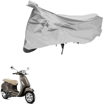 Ak Automotive Two Wheeler Cover for Piaggio(Vespa SXL, Silver)