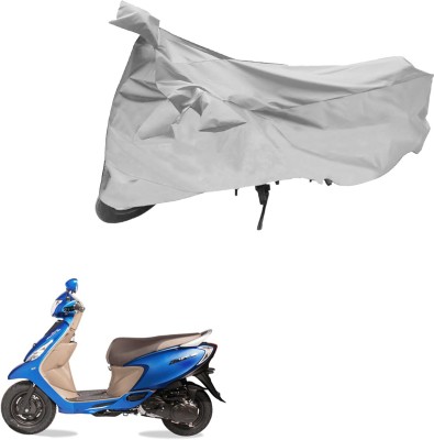 PRIMEAUTOZ Two Wheeler Cover for TVS(Zest, Silver)