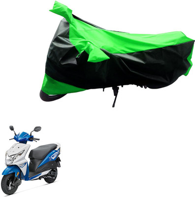 JVG Two Wheeler Cover for Honda(Dio, Black, Green)